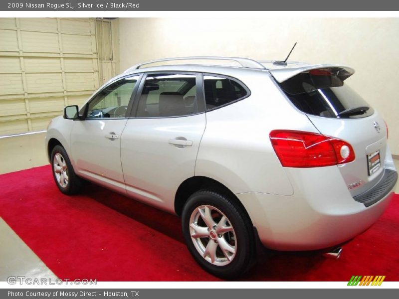 Silver Ice / Black/Red 2009 Nissan Rogue SL