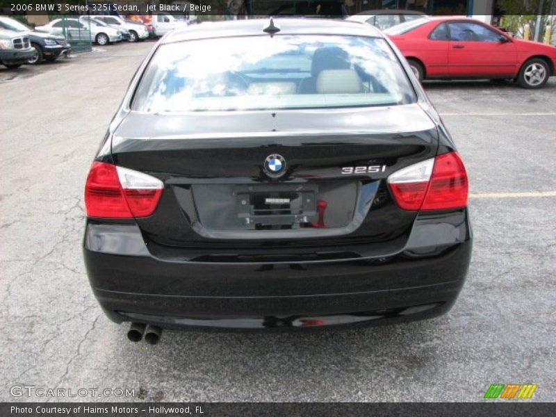 Jet Black / Beige 2006 BMW 3 Series 325i Sedan