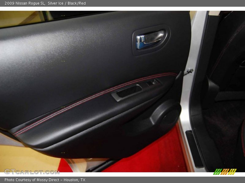 Silver Ice / Black/Red 2009 Nissan Rogue SL