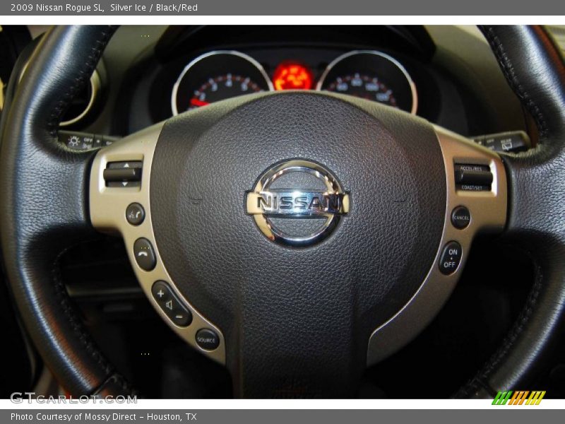 Silver Ice / Black/Red 2009 Nissan Rogue SL