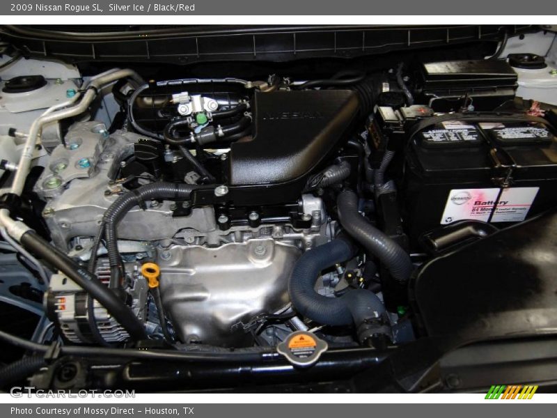 Silver Ice / Black/Red 2009 Nissan Rogue SL