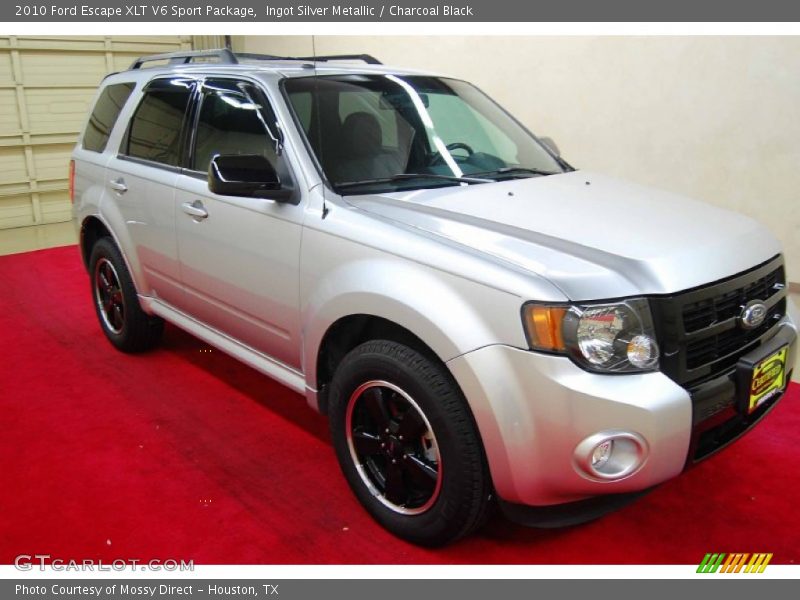 Ingot Silver Metallic / Charcoal Black 2010 Ford Escape XLT V6 Sport Package
