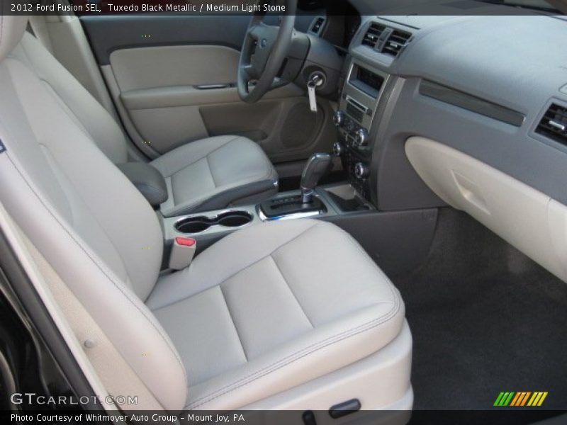 Tuxedo Black Metallic / Medium Light Stone 2012 Ford Fusion SEL