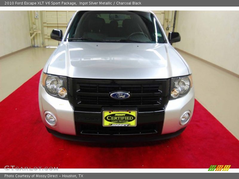Ingot Silver Metallic / Charcoal Black 2010 Ford Escape XLT V6 Sport Package