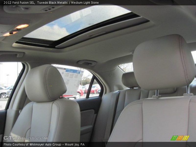 Tuxedo Black Metallic / Medium Light Stone 2012 Ford Fusion SEL