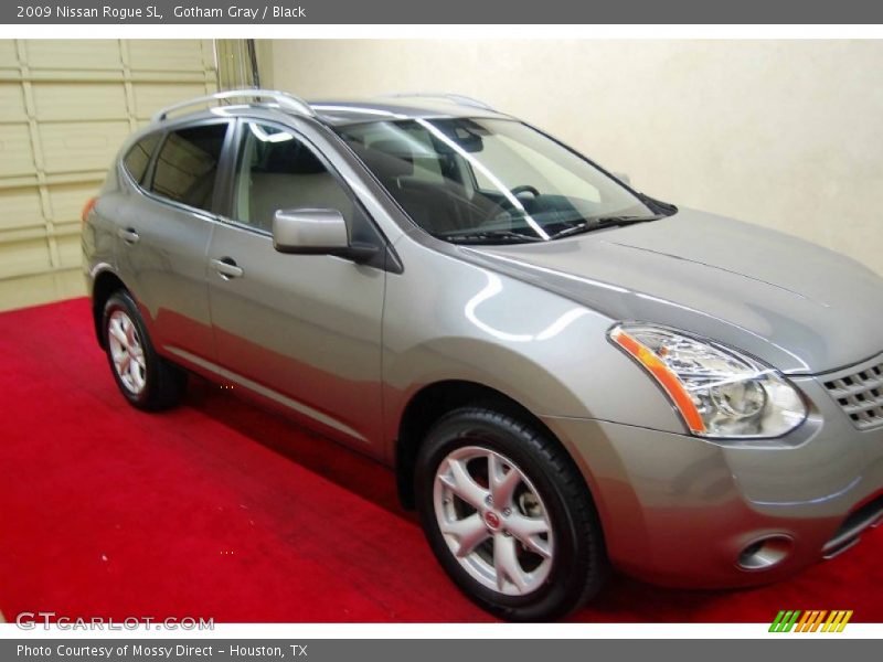 Gotham Gray / Black 2009 Nissan Rogue SL