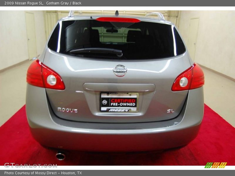 Gotham Gray / Black 2009 Nissan Rogue SL