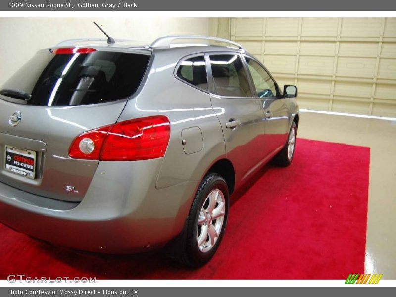 Gotham Gray / Black 2009 Nissan Rogue SL