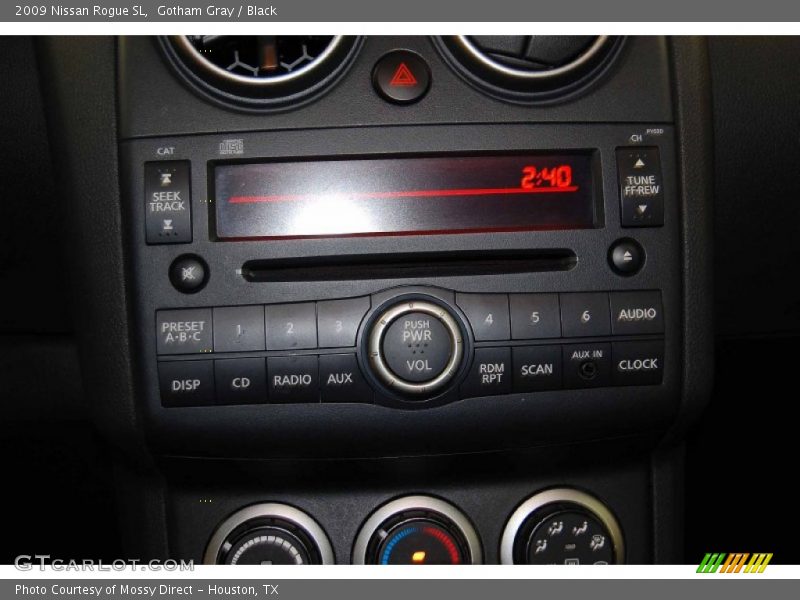 Gotham Gray / Black 2009 Nissan Rogue SL