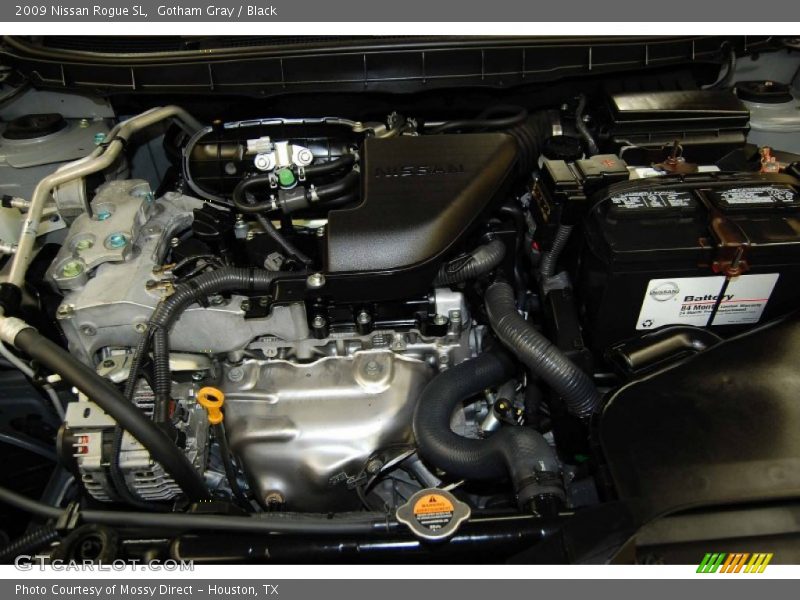 Gotham Gray / Black 2009 Nissan Rogue SL