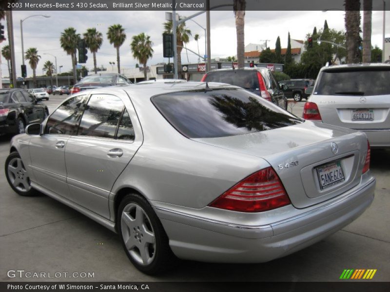 Brilliant Silver Metallic / Charcoal 2003 Mercedes-Benz S 430 Sedan