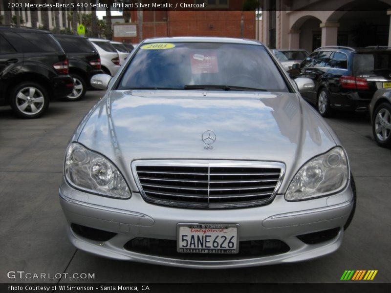 Brilliant Silver Metallic / Charcoal 2003 Mercedes-Benz S 430 Sedan