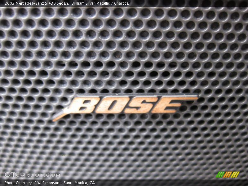 Brilliant Silver Metallic / Charcoal 2003 Mercedes-Benz S 430 Sedan