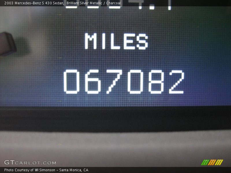 Brilliant Silver Metallic / Charcoal 2003 Mercedes-Benz S 430 Sedan