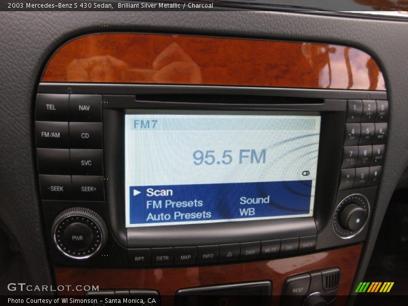 Brilliant Silver Metallic / Charcoal 2003 Mercedes-Benz S 430 Sedan