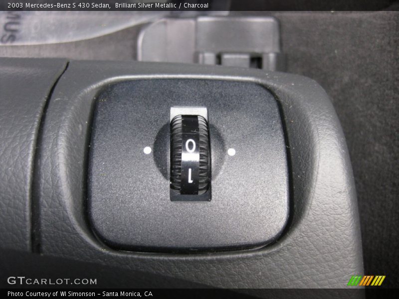 Brilliant Silver Metallic / Charcoal 2003 Mercedes-Benz S 430 Sedan