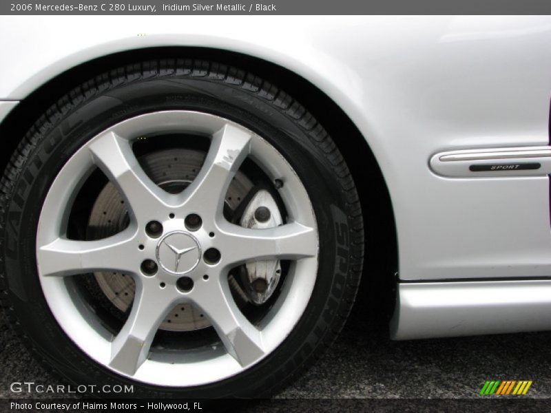 Iridium Silver Metallic / Black 2006 Mercedes-Benz C 280 Luxury