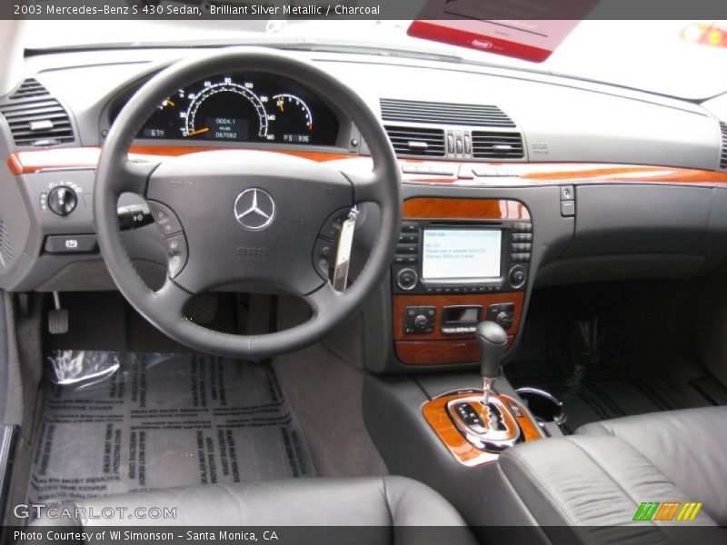 Brilliant Silver Metallic / Charcoal 2003 Mercedes-Benz S 430 Sedan