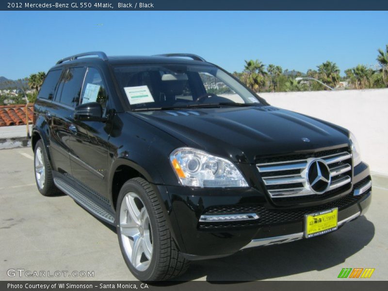 Black / Black 2012 Mercedes-Benz GL 550 4Matic