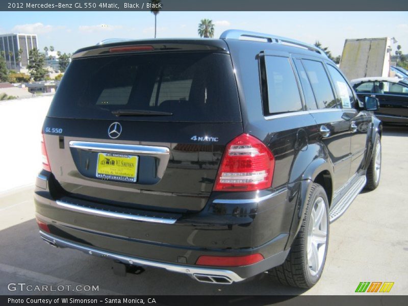 Black / Black 2012 Mercedes-Benz GL 550 4Matic