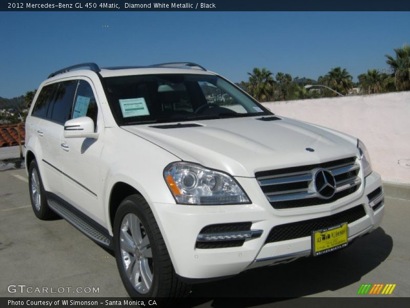 Diamond White Metallic / Black 2012 Mercedes-Benz GL 450 4Matic
