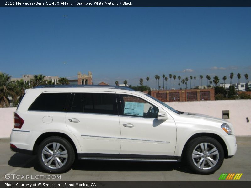 Diamond White Metallic / Black 2012 Mercedes-Benz GL 450 4Matic