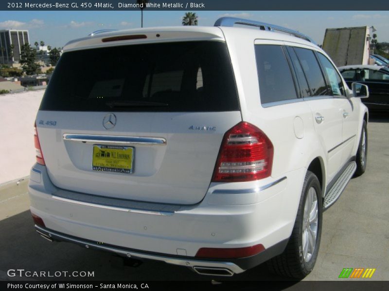 Diamond White Metallic / Black 2012 Mercedes-Benz GL 450 4Matic