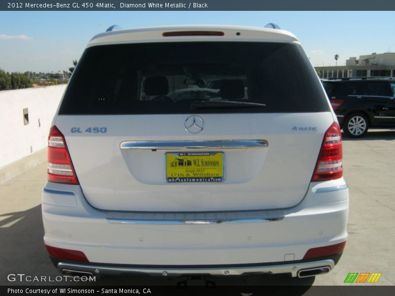 Diamond White Metallic / Black 2012 Mercedes-Benz GL 450 4Matic