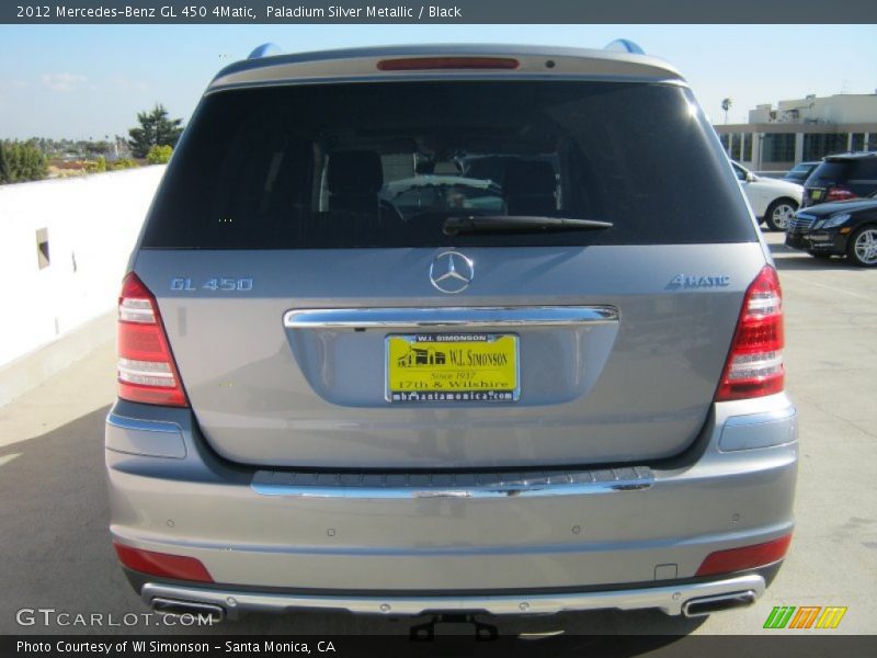 Paladium Silver Metallic / Black 2012 Mercedes-Benz GL 450 4Matic