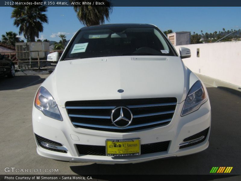 Arctic White / Black 2012 Mercedes-Benz R 350 4Matic