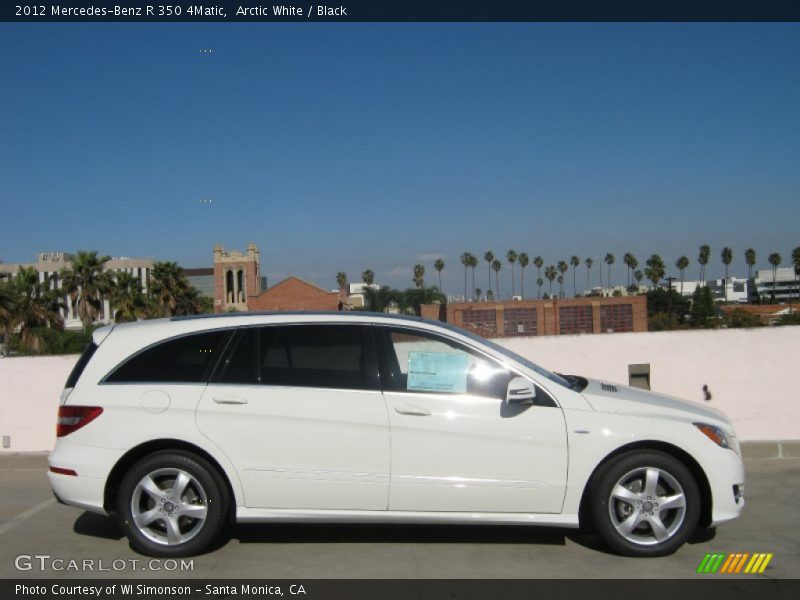 Arctic White / Black 2012 Mercedes-Benz R 350 4Matic