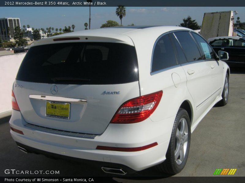 Arctic White / Black 2012 Mercedes-Benz R 350 4Matic