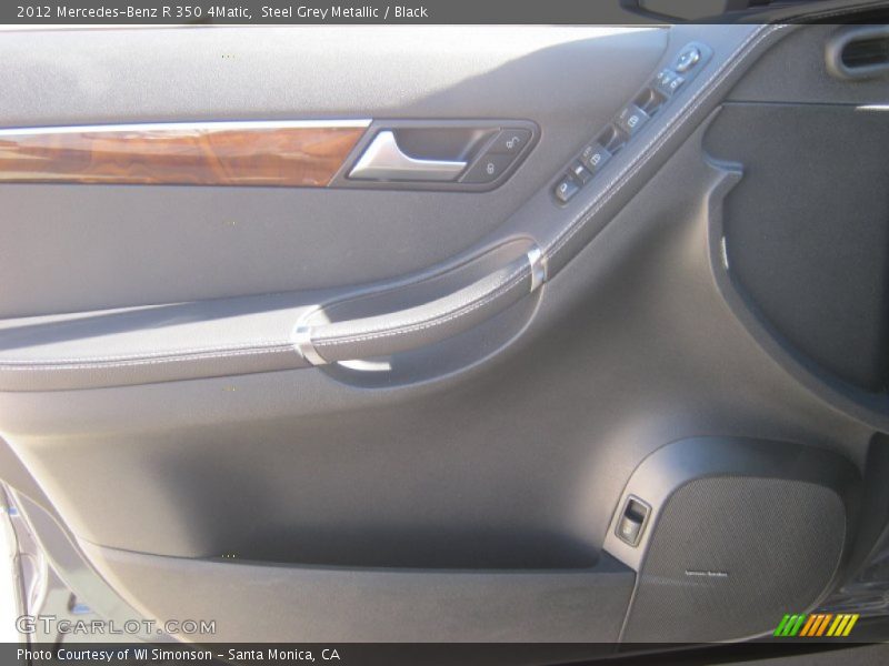 Steel Grey Metallic / Black 2012 Mercedes-Benz R 350 4Matic