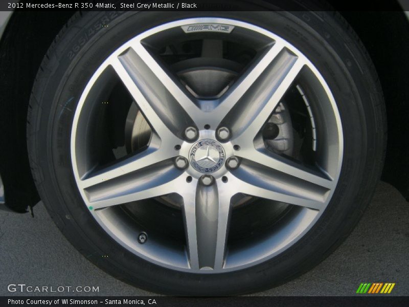 Steel Grey Metallic / Black 2012 Mercedes-Benz R 350 4Matic