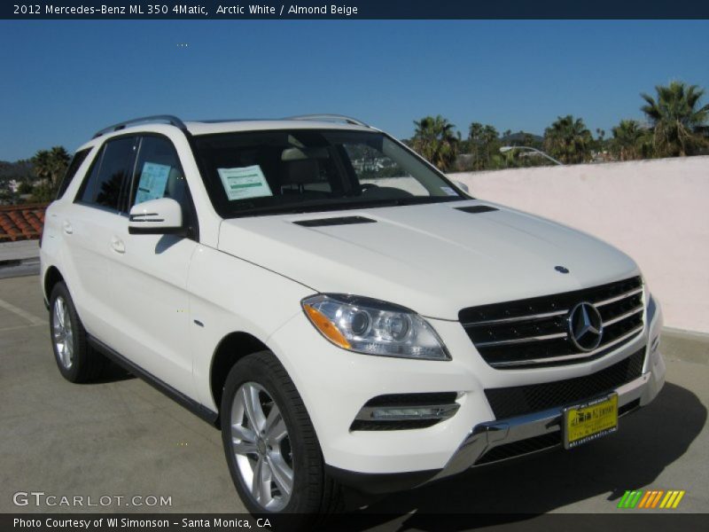 Arctic White / Almond Beige 2012 Mercedes-Benz ML 350 4Matic