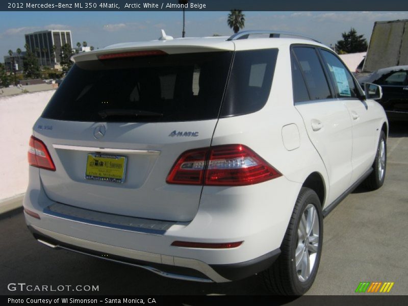 Arctic White / Almond Beige 2012 Mercedes-Benz ML 350 4Matic