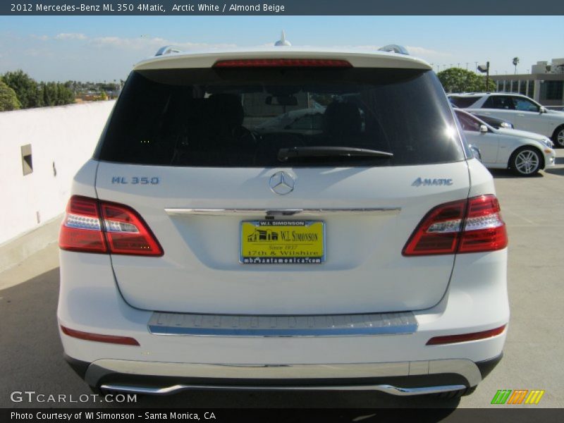Arctic White / Almond Beige 2012 Mercedes-Benz ML 350 4Matic