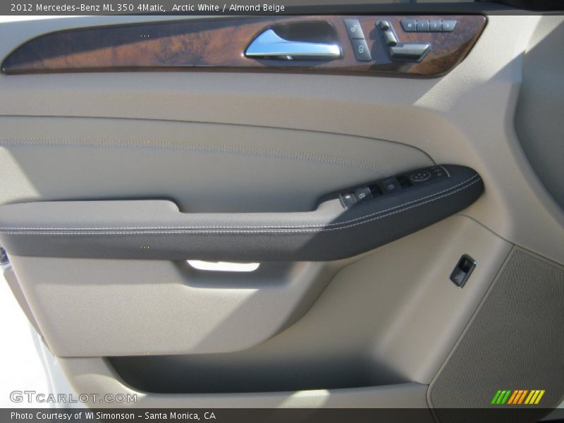 Arctic White / Almond Beige 2012 Mercedes-Benz ML 350 4Matic