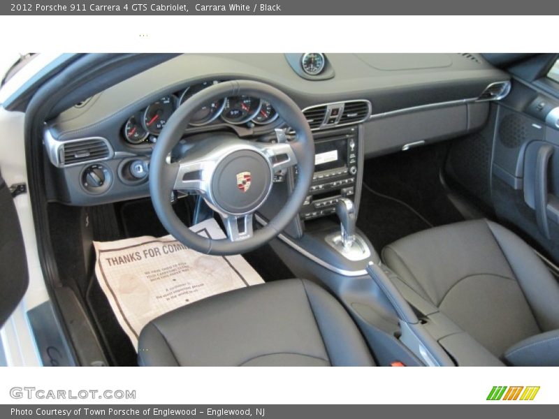 Carrara White / Black 2012 Porsche 911 Carrera 4 GTS Cabriolet