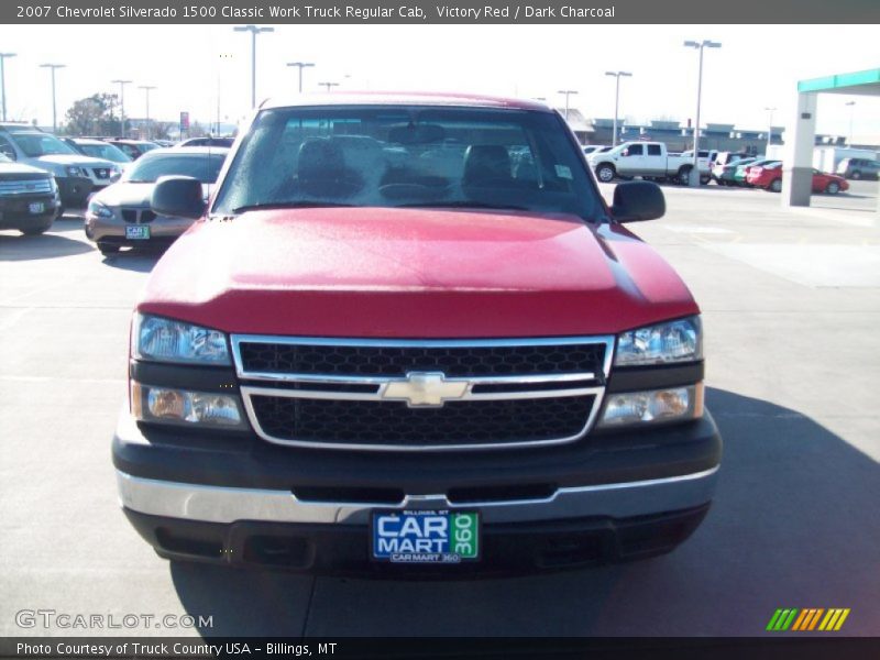Victory Red / Dark Charcoal 2007 Chevrolet Silverado 1500 Classic Work Truck Regular Cab