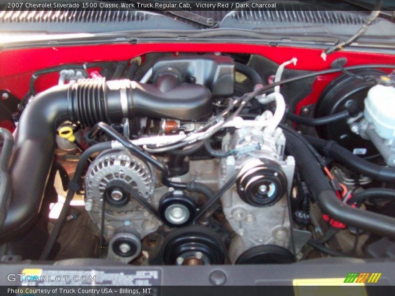 Victory Red / Dark Charcoal 2007 Chevrolet Silverado 1500 Classic Work Truck Regular Cab