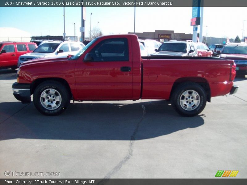 Victory Red / Dark Charcoal 2007 Chevrolet Silverado 1500 Classic Work Truck Regular Cab