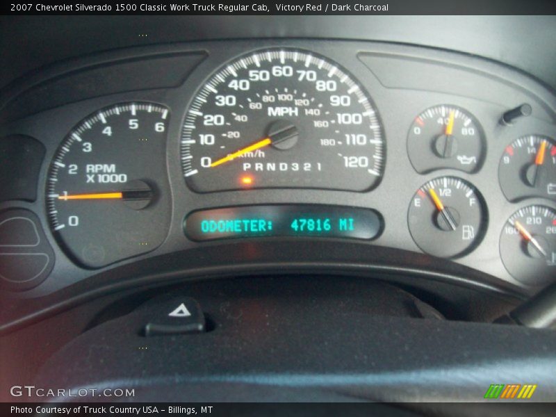 Victory Red / Dark Charcoal 2007 Chevrolet Silverado 1500 Classic Work Truck Regular Cab