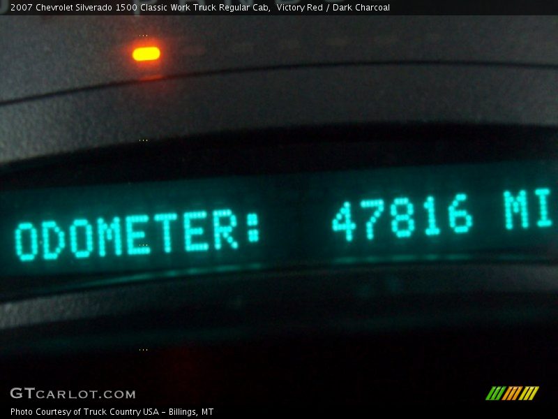 Victory Red / Dark Charcoal 2007 Chevrolet Silverado 1500 Classic Work Truck Regular Cab