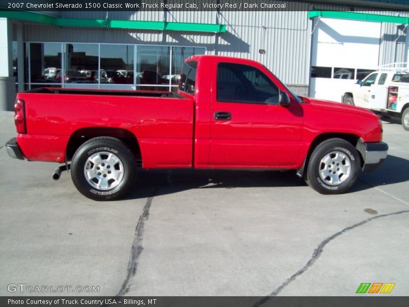 Victory Red / Dark Charcoal 2007 Chevrolet Silverado 1500 Classic Work Truck Regular Cab