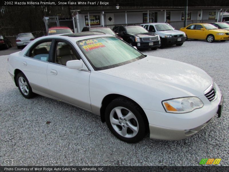 Snow Flake White Pearl / Beige 2002 Mazda Millenia Premium