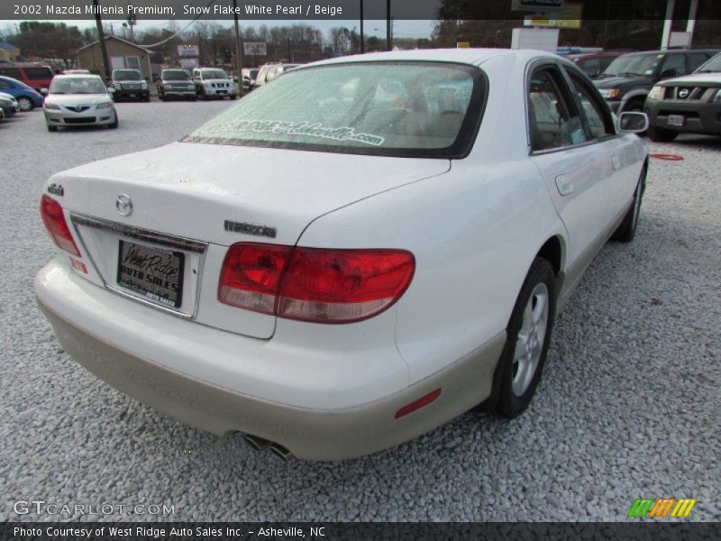 Snow Flake White Pearl / Beige 2002 Mazda Millenia Premium