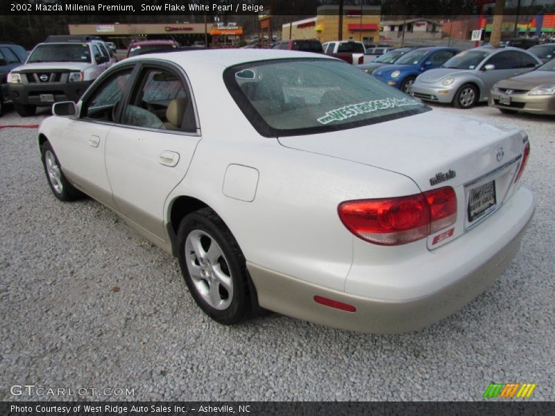 Snow Flake White Pearl / Beige 2002 Mazda Millenia Premium