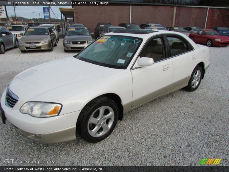 Snow Flake White Pearl / Beige 2002 Mazda Millenia Premium