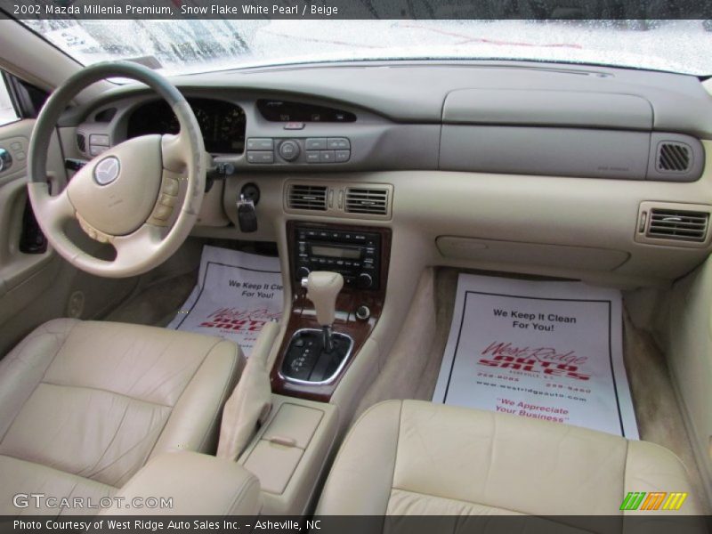 Snow Flake White Pearl / Beige 2002 Mazda Millenia Premium